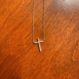 Elegant Gold Cross Pendant Necklace